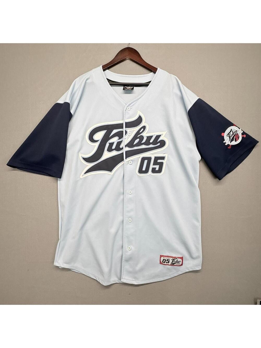 Fubu 05 Jersey XL Blue Y2K